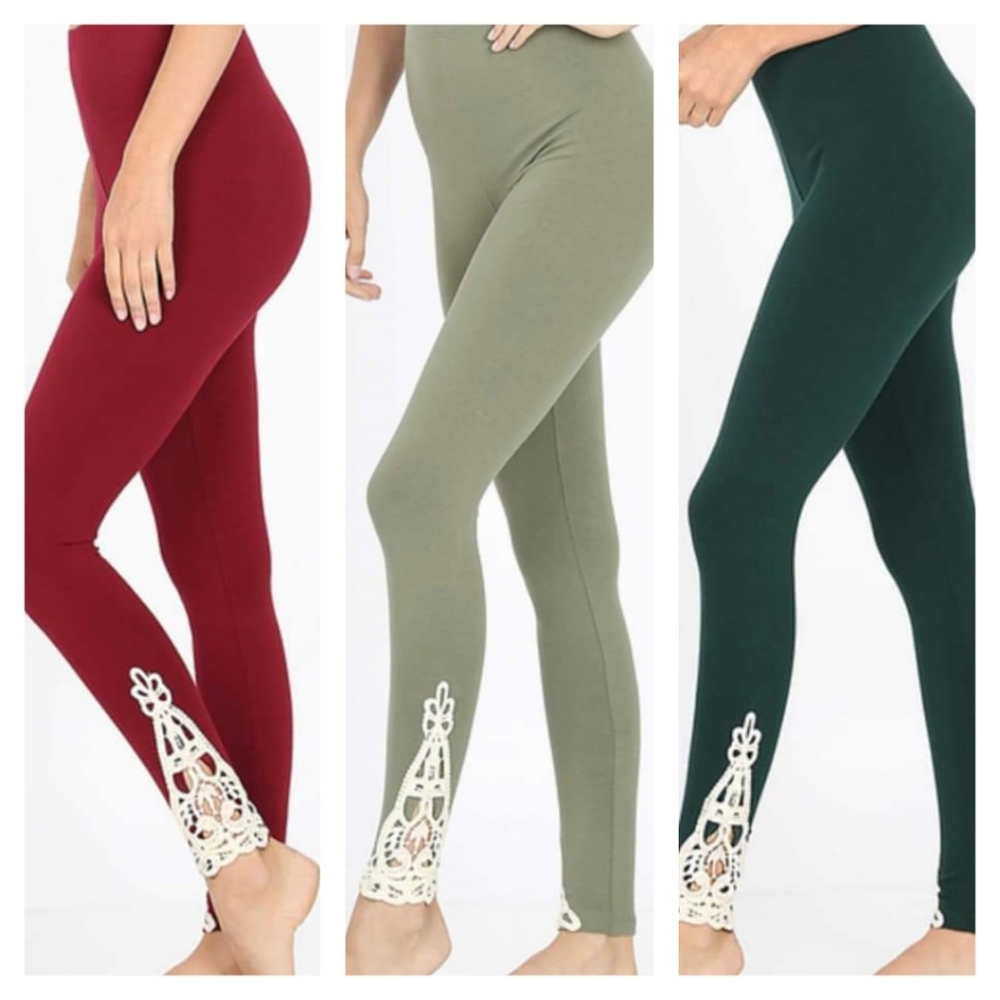 Crochet Lace inset leggings! 😍